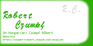 robert czumpf business card