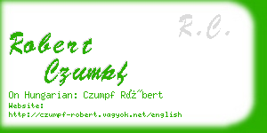 robert czumpf business card